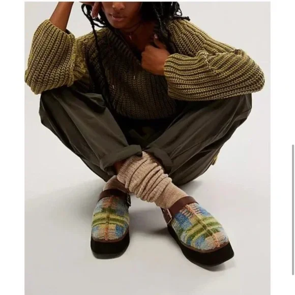 New ‼️ FREE PEOPLE Astrid Platform Mules. Size 8 - Picture 4 of 11